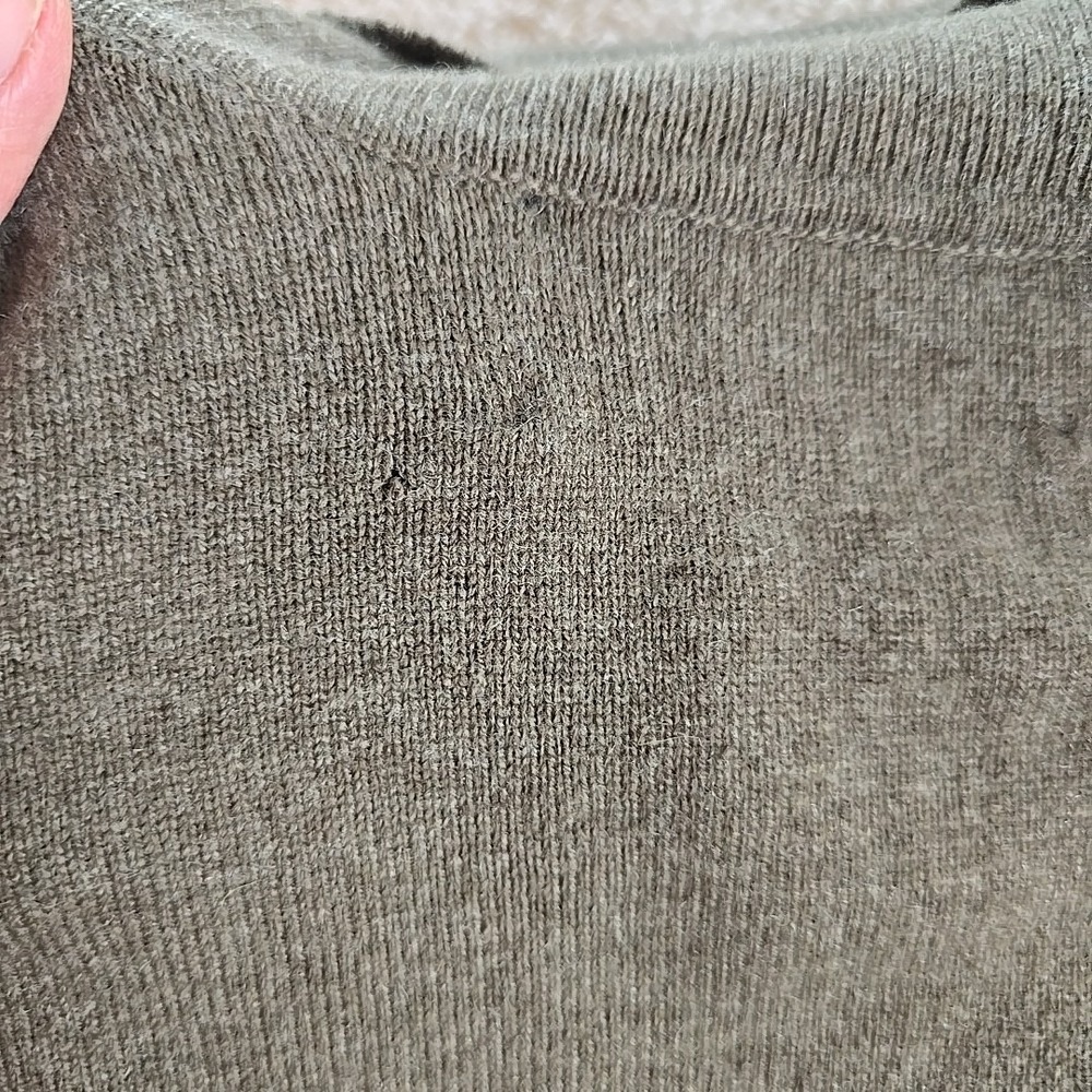 Cashmere Classics Turtleneck Sweater Green‎ Sz M 90% Cashmere 10% Wool - Picture 12 of 12